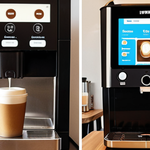 **

A split-screen image. On one side, a low-quality coffee vending machine dispenses coffee into a plastic cup. On the other side, a skilled barista expertly prepares a cappuccino in a stylish, cozy café with a focus on the experience. The caption should be something about perceived value vs. actual cost.

**